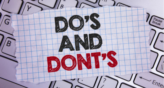 Do's and Dont's illustration