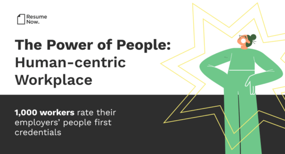 Banner graphic titled The Power of People: Human-centric Workplace