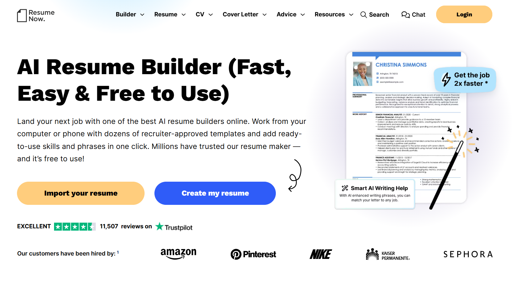 Navigate to the Resume Now home page to start building your resume Navigate to the Resume Now home page to start building your resume
