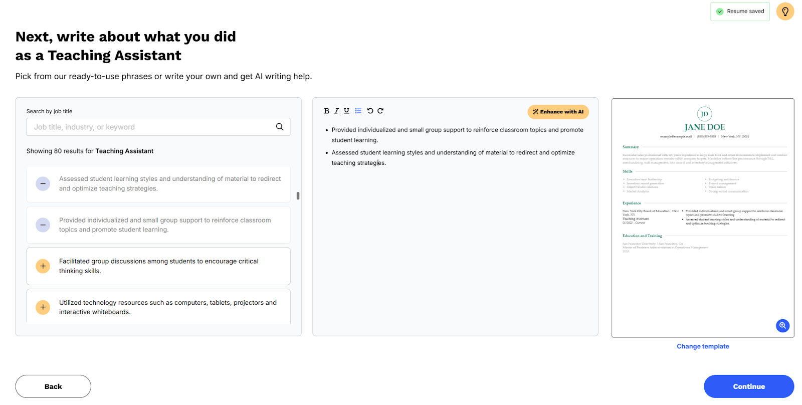 Answer questions abut your experience and choose the content that best describes your career goals and trajectory. Answer questions abut your experience and choose the content that best describes your career goals and trajectory.