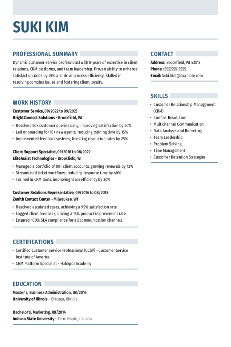 Customer Service Resume: Examples & Templates Customer Service Resume: Examples & Templates