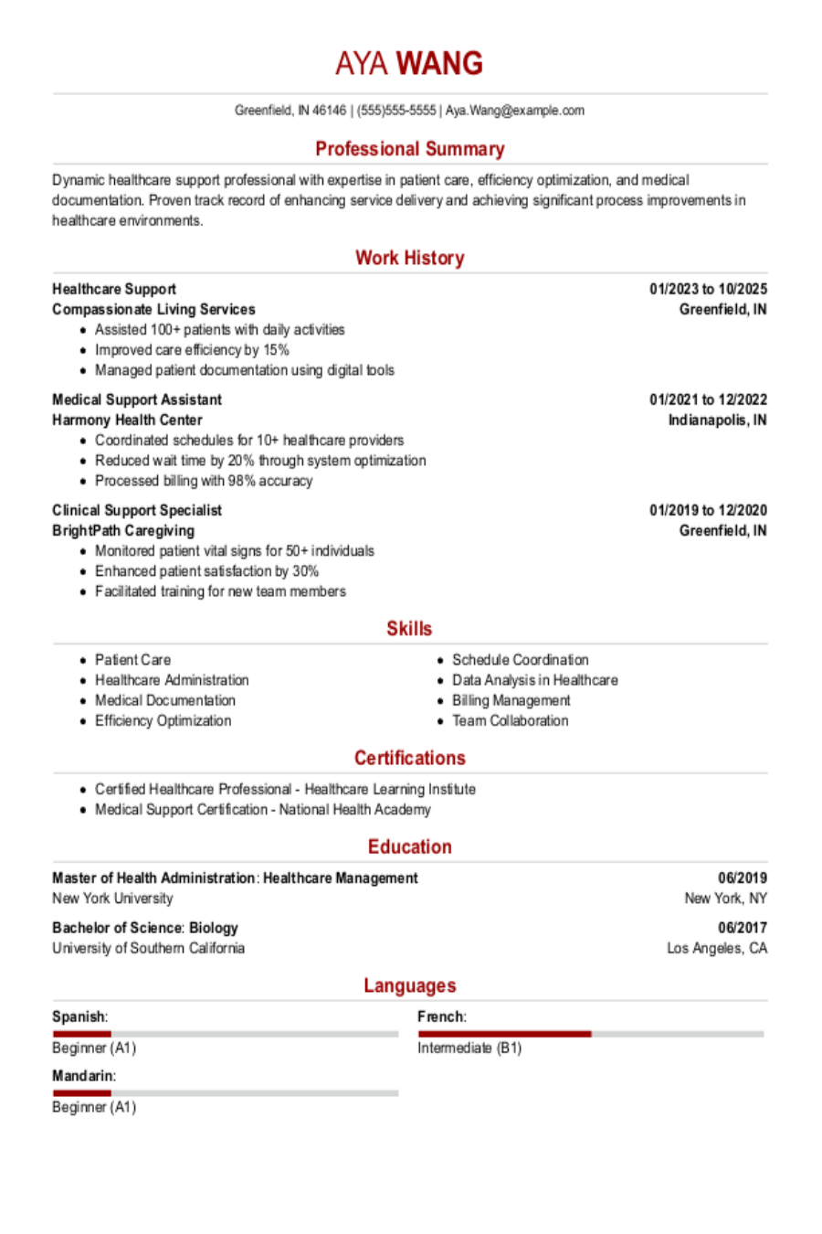 Healthcare Resume: Examples, Template & Skills Healthcare Resume: Examples, Template & Skills