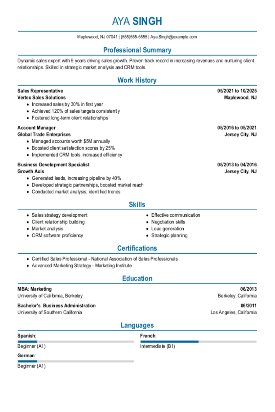 Sales Representative Resume: Examples & Templates Sales Representative Resume: Examples & Templates