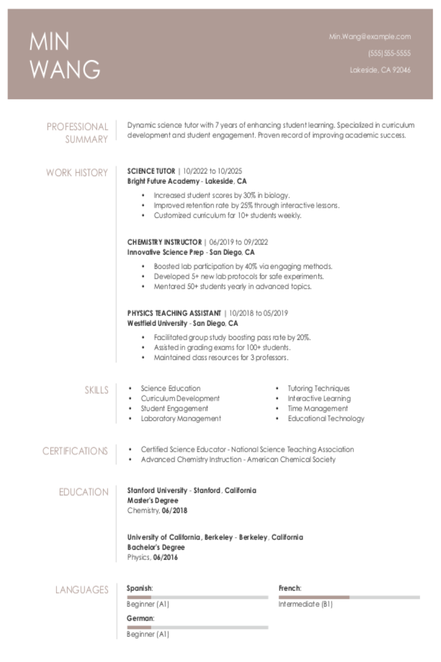 Science Tutor: Examples, Templates & Tips for 2025 Science Tutor: Examples, Templates & Tips for 2025