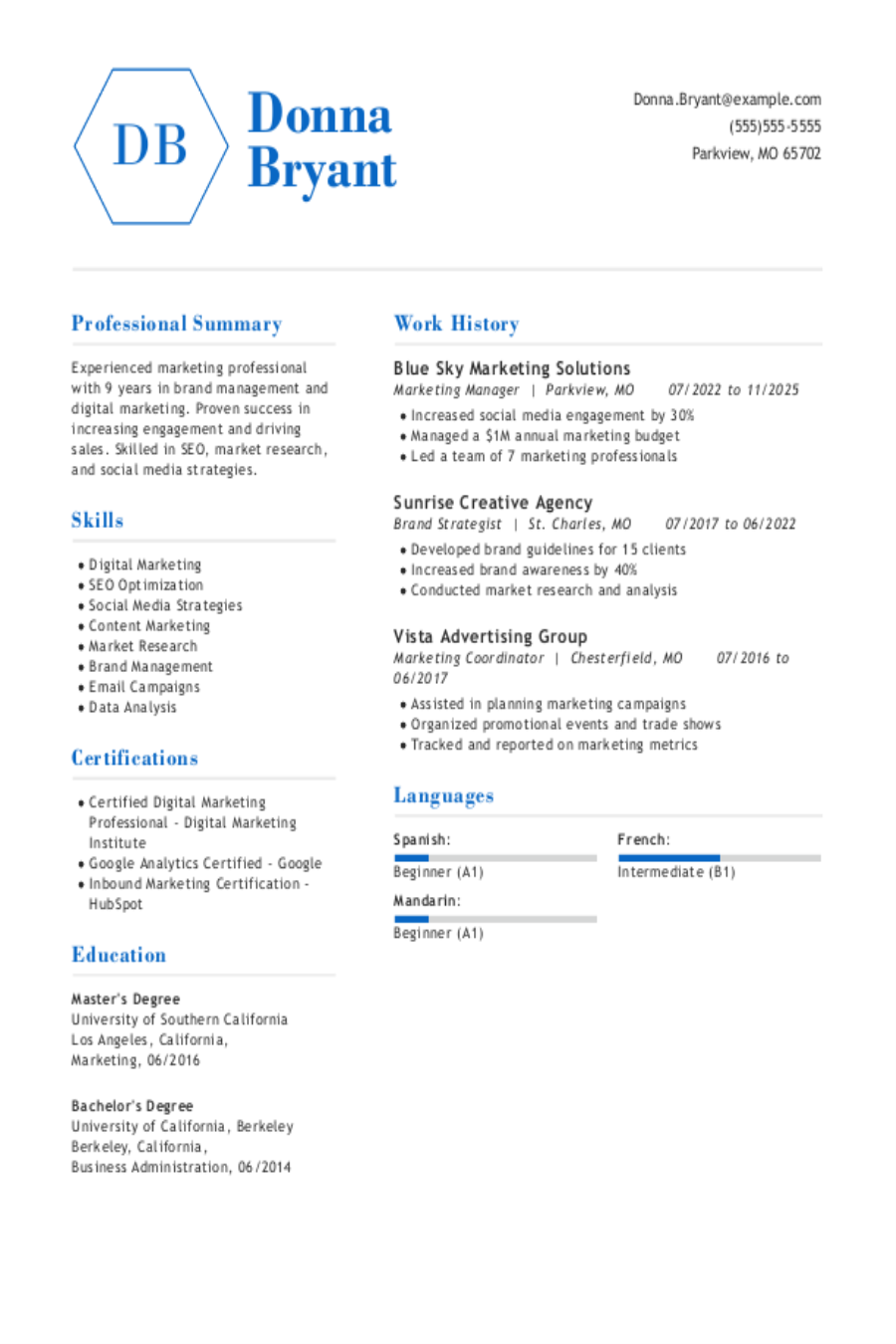 Marketing Resume: Examples, Templates & Tips Marketing Resume: Examples, Templates & Tips