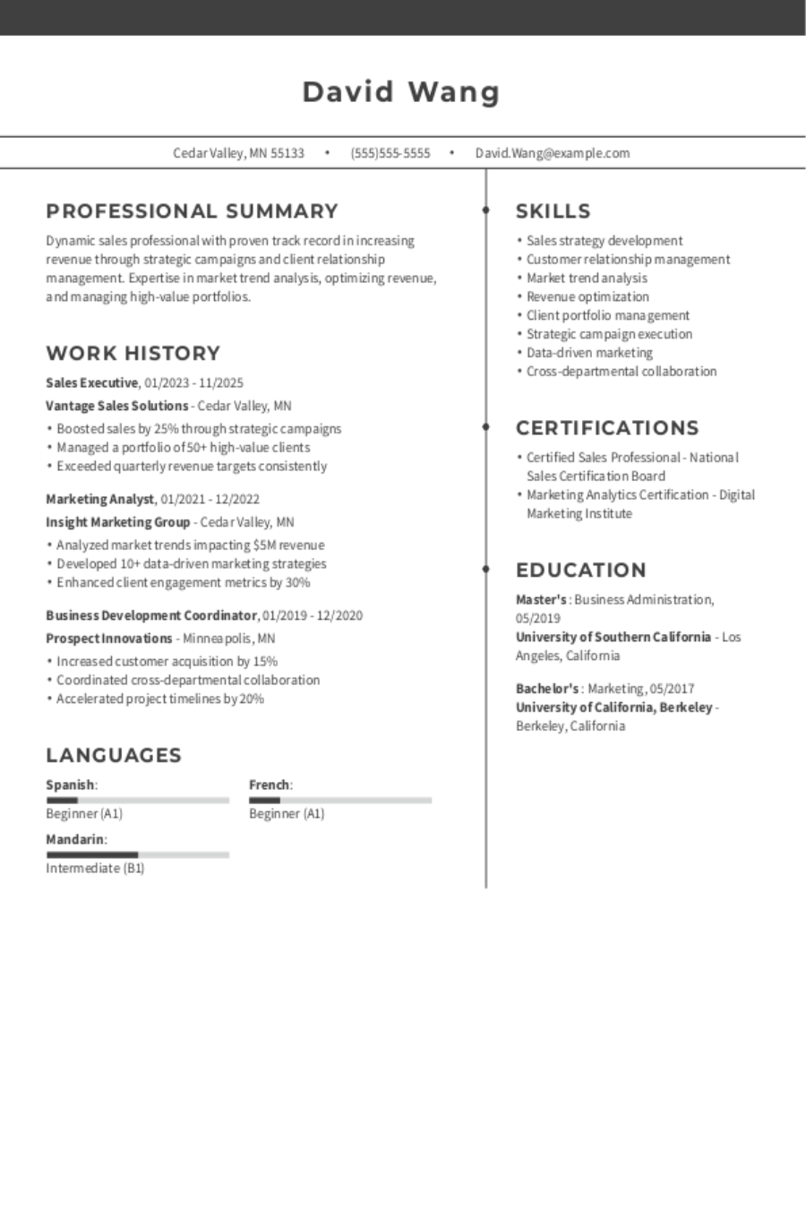 Sales Resume: Examples, Templates & Tips Sales Resume: Examples, Templates & Tips