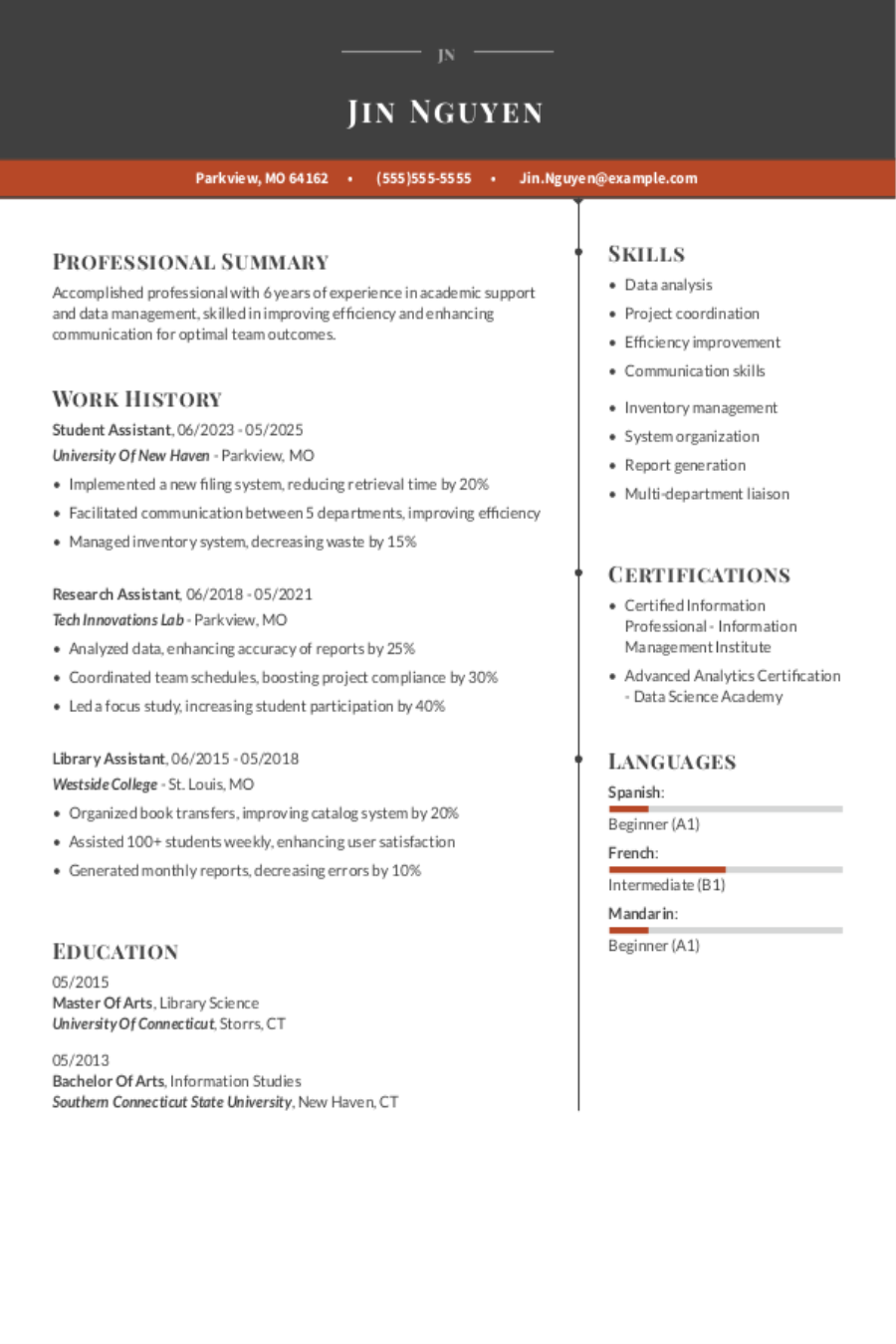 Student Assistant Resume Example Student Assistant Resume Example
