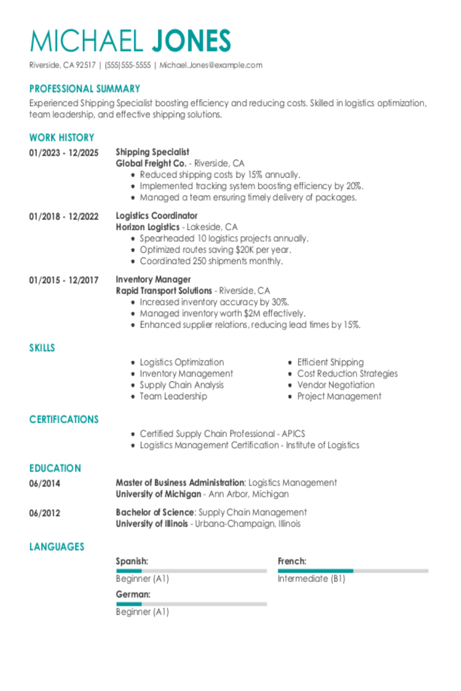 Shipping Resume: Examples & Templates Shipping Resume: Examples & Templates