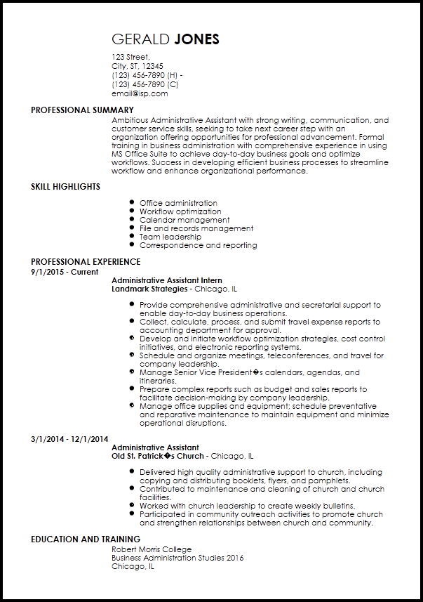 Free Entry Level Resume Examples Resume Now